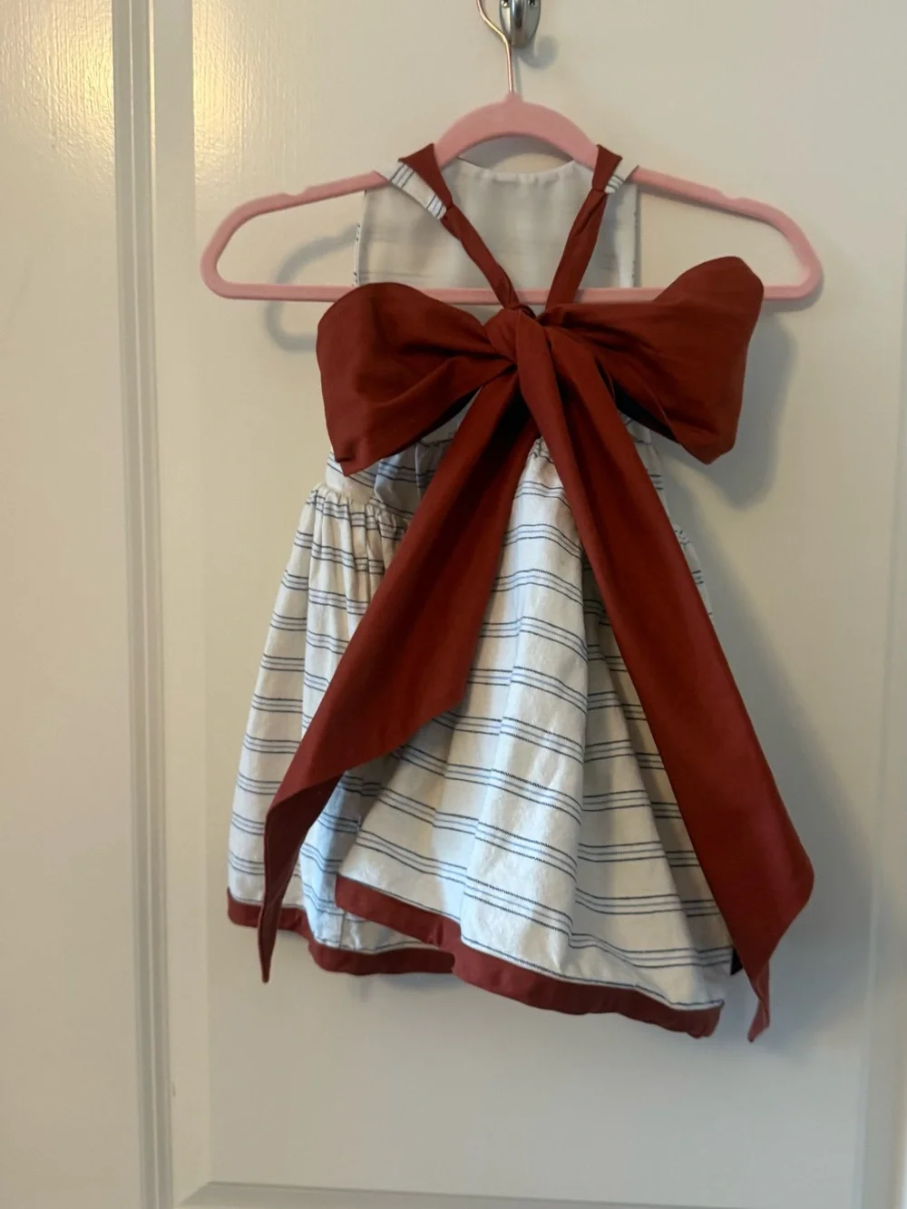 3T Pleiades Stripe Bow Back Shortie Dress